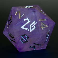 Mage Hand (Silver) 50mm Resin D20