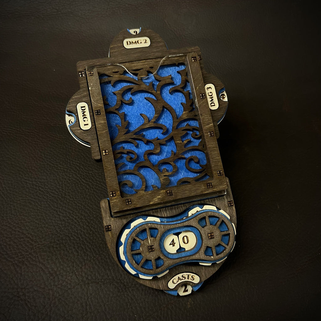 Magic: The Gathering Command Zone game accessory with a magnetic life counter and damage dials.