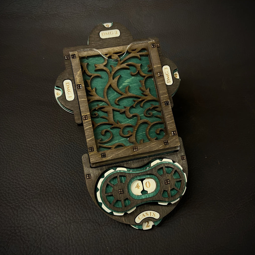 Magic: The Gathering Command Zone game accessory with a magnetic life counter and damage dials.