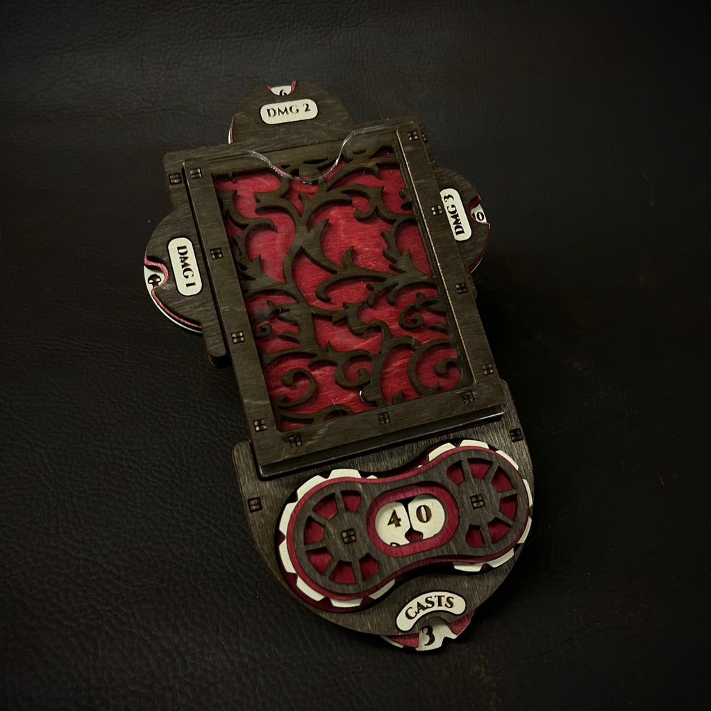 Magic: The Gathering Command Zone game accessory with a magnetic life counter and damage dials.