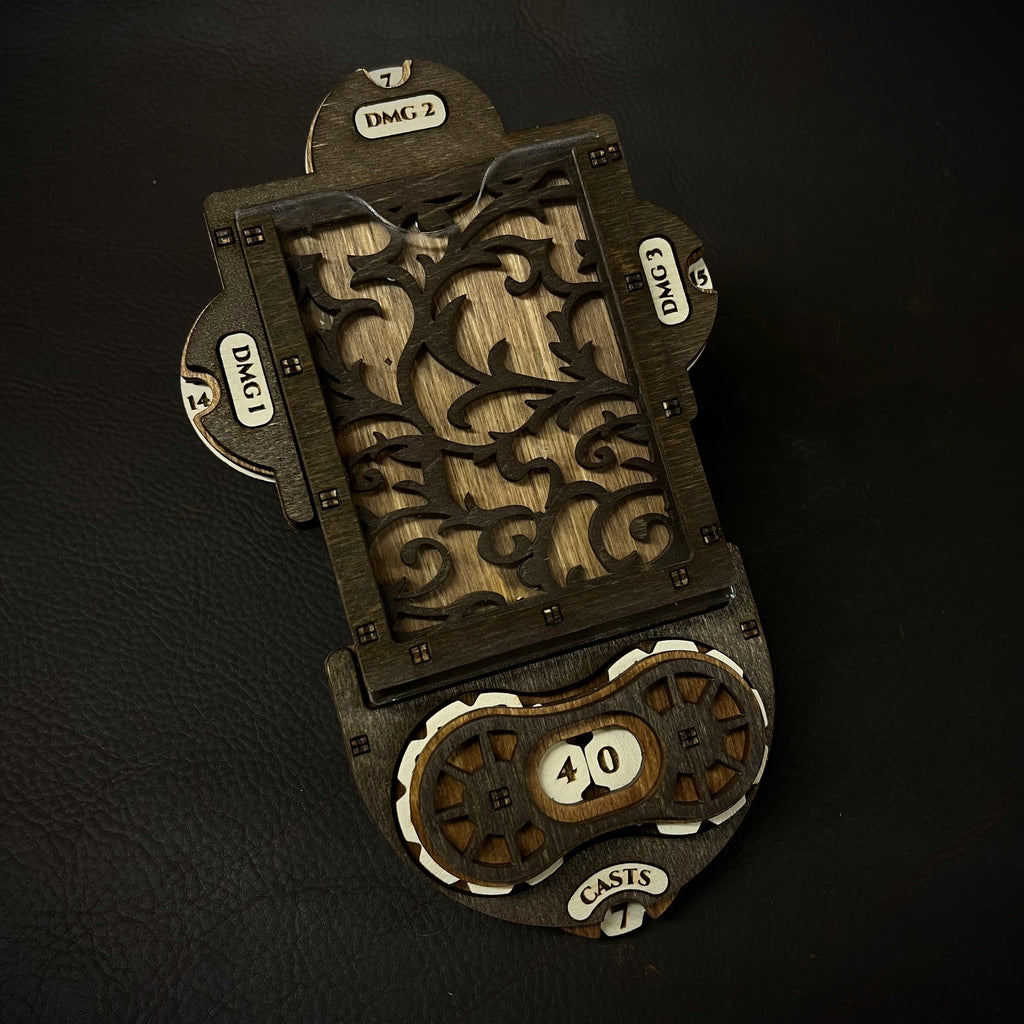 Magic: The Gathering Command Zone game accessory with a magnetic life counter and damage dials.