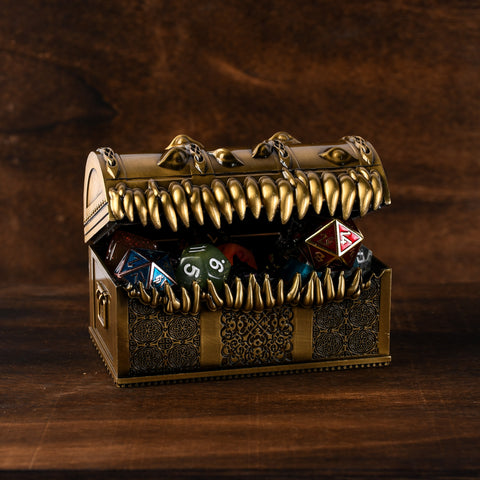 Metal Mimic Chest - Gold