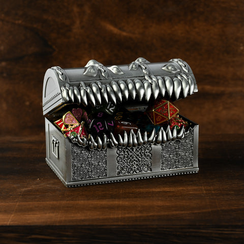 Metal Mimic Chest - Silver