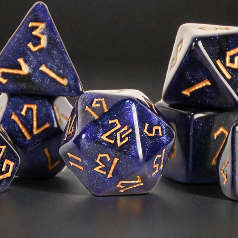 Milky Way Acrylic Dice Set