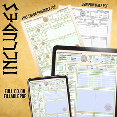 Monster Mayhem - D&D Character Sheet Digital Bundle (PDF Download)