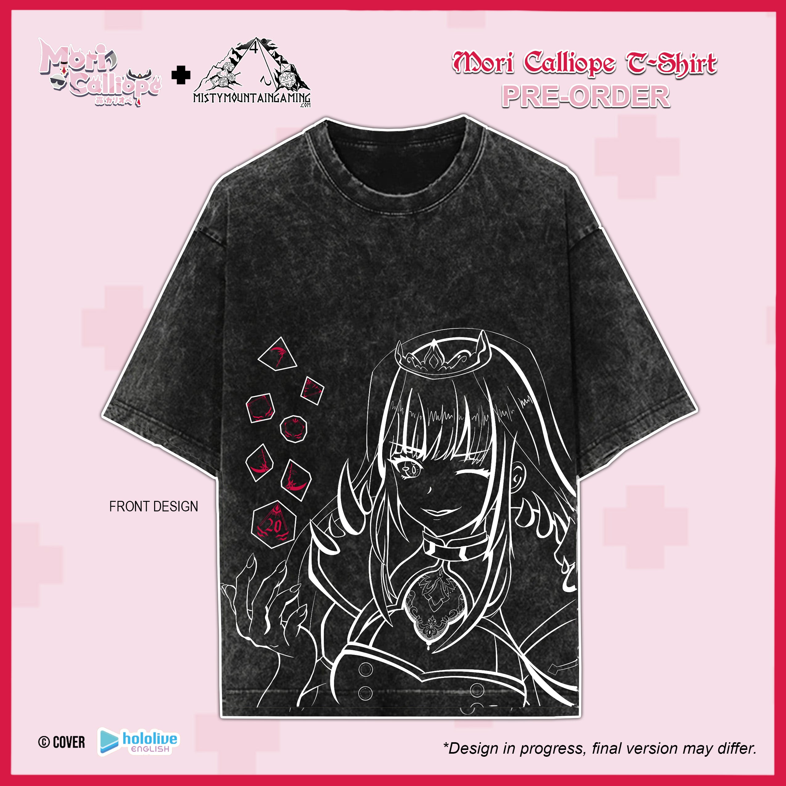 M みつき　きにおと　Tシャツ　マルイ　ポプショ ' 予約商品 | 森カリオペ Tシャツ | ホロライブEnglish x MMG 限定