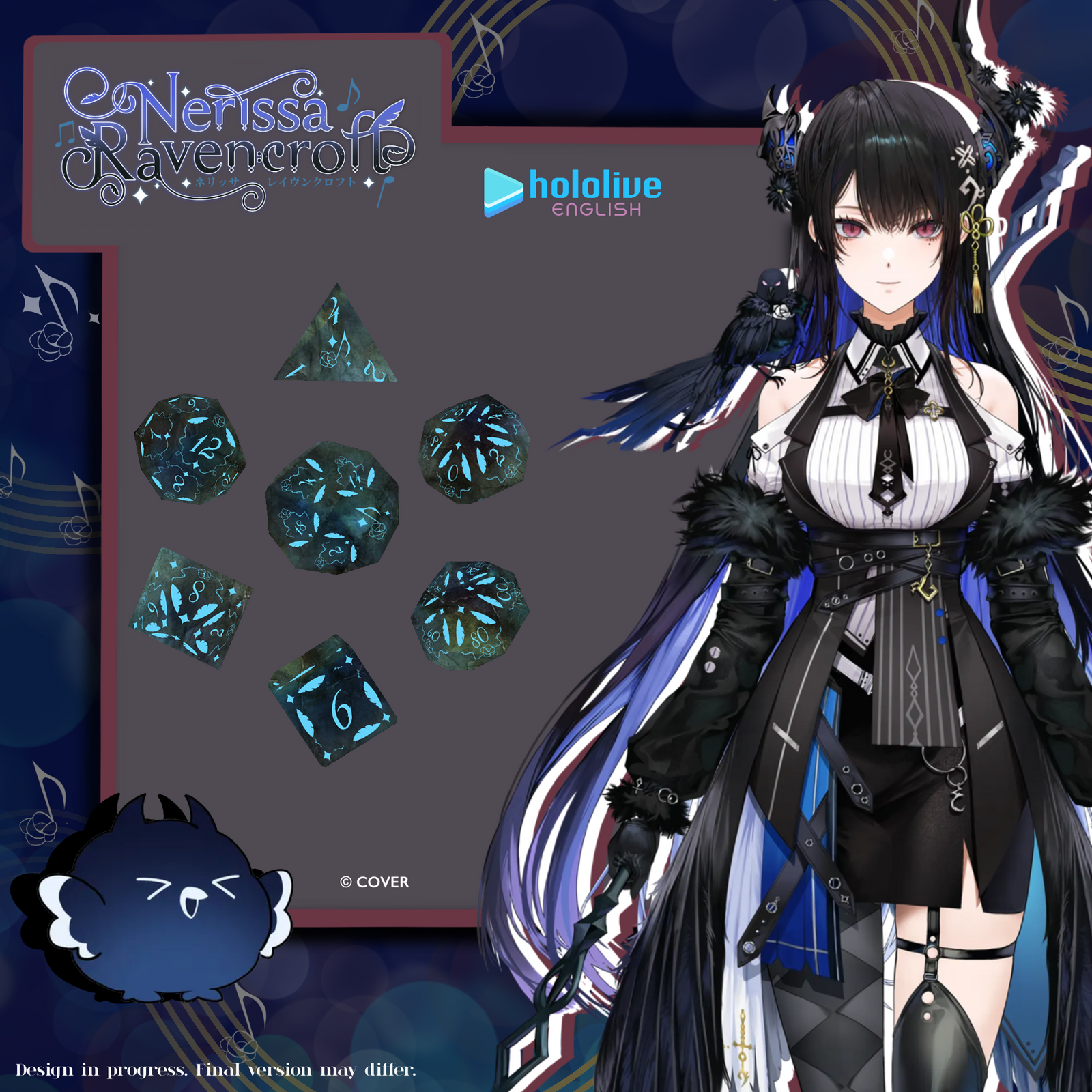 Labradorite gemstone dice set inspired by Nerissa Ravencroft