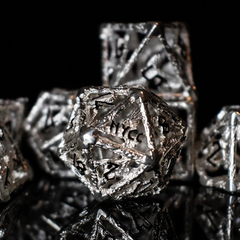 NYCC Exclusive Sterling Silver Dice Set - Black