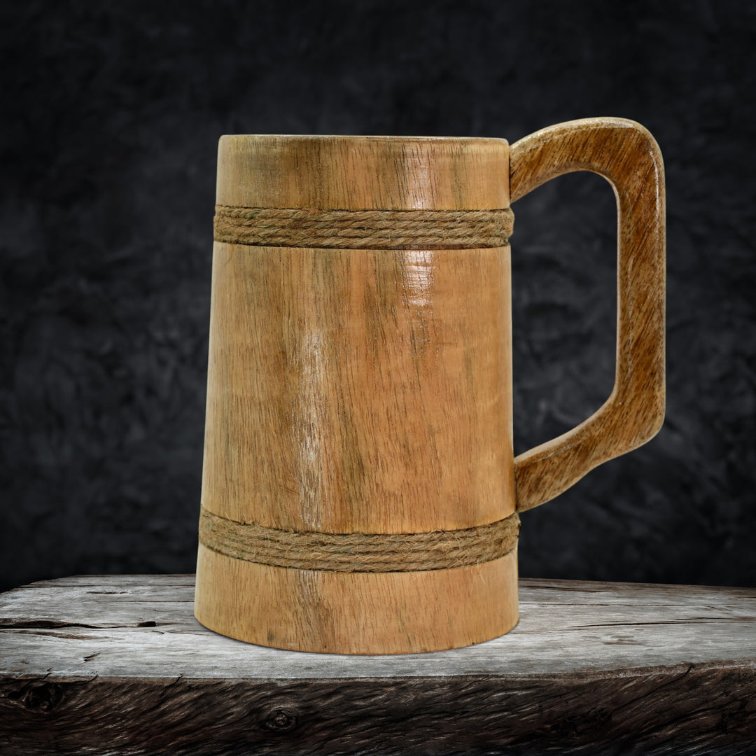 Natural Blonde Wood Tankard