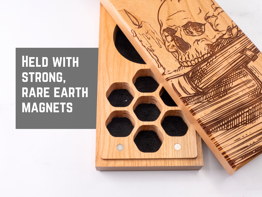 wooden dice vault for tabletop gaming dnd dice