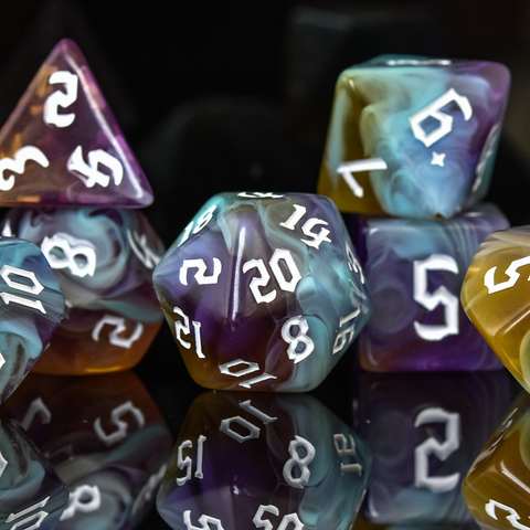 Paladin Class Acrylic Dice Set