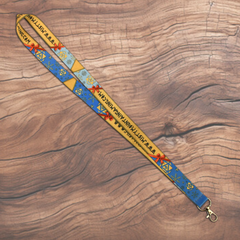 Ribbons and Snowflakes Lanyard