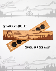 Starry Night | Engraved Council of 7 Dice Vault