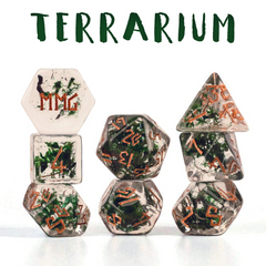 Terrarium Resin Dice Set