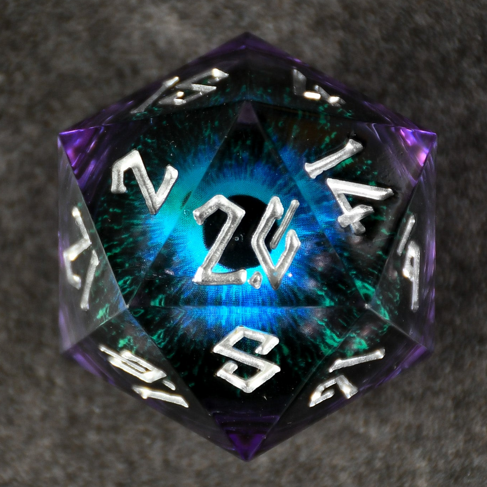 PRE-ORDER || The Omnipotent Liquid Core (Purple/Silver) 30mm D20