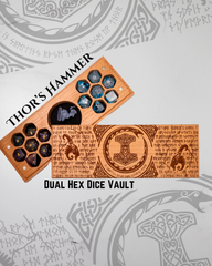 Thor's Hammer | Engraved Dual Hex Dice Vault