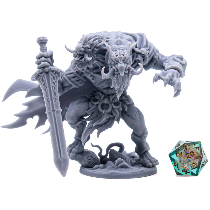 Two-Headed Troll King Miniature
