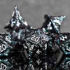 Vortex Warp Metal Dice Set - Pearlescent Galaxy