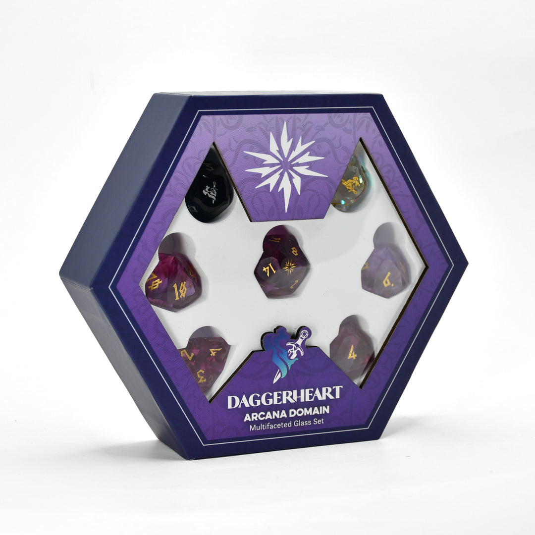 PRE-ORDER || Arcana Domain Multifaceted Daggerheart Dice Set