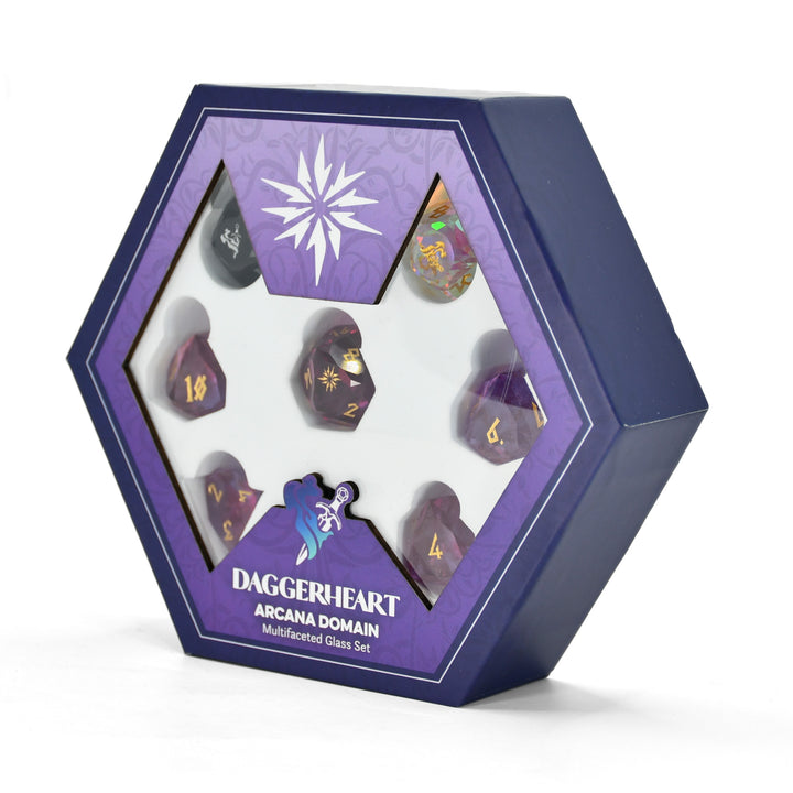 PRE-ORDER || Arcana Domain Multifaceted Daggerheart Dice Set