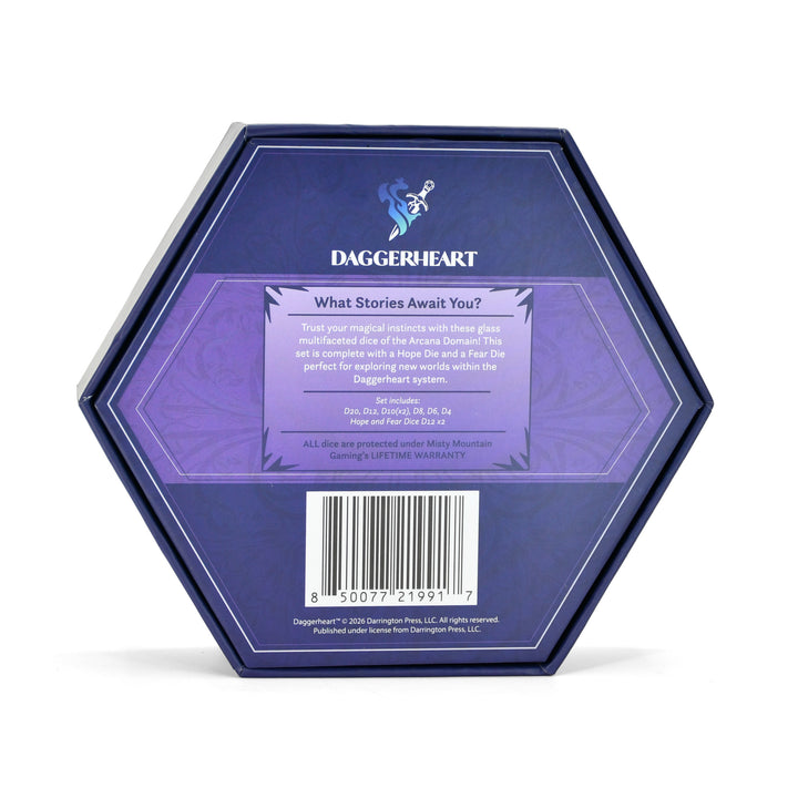 PRE-ORDER || Arcana Domain Multifaceted Daggerheart Dice Set
