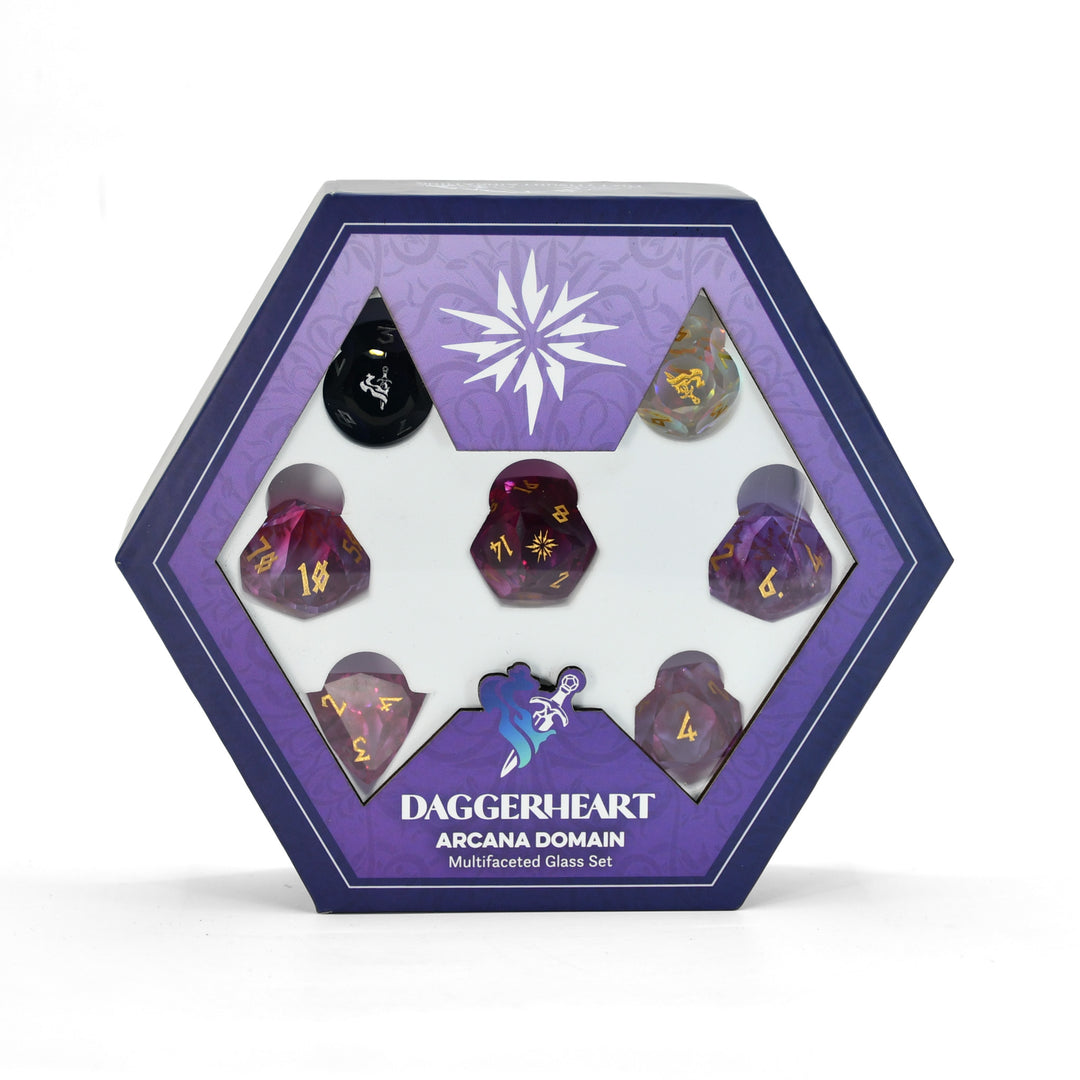 PRE-ORDER || Arcana Domain Multifaceted Daggerheart Dice Set