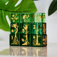 Rainforest Biome Stackable D6 Dice Set