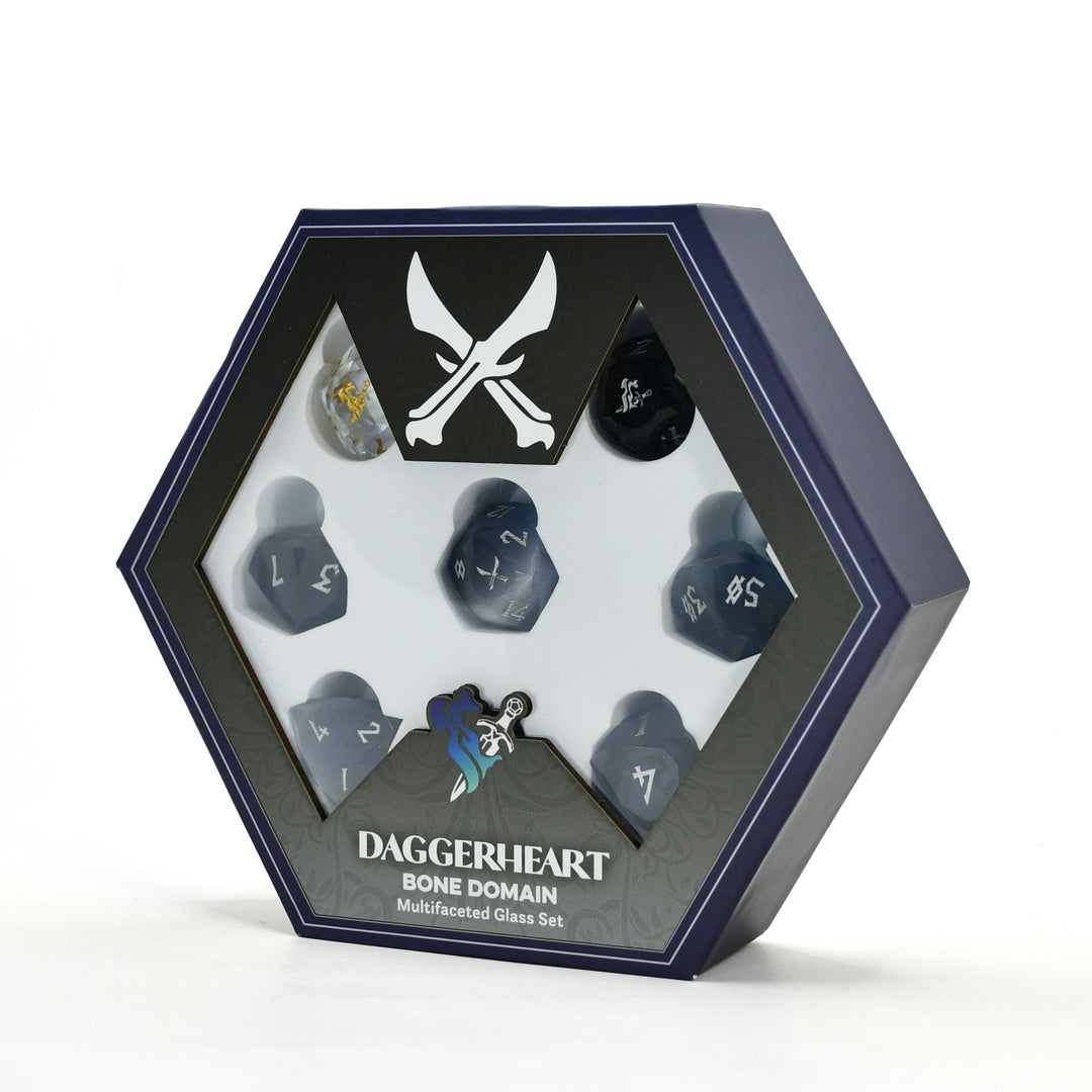 PRE-ORDER || Bone Domain Multifaceted Daggerheart Dice Set
