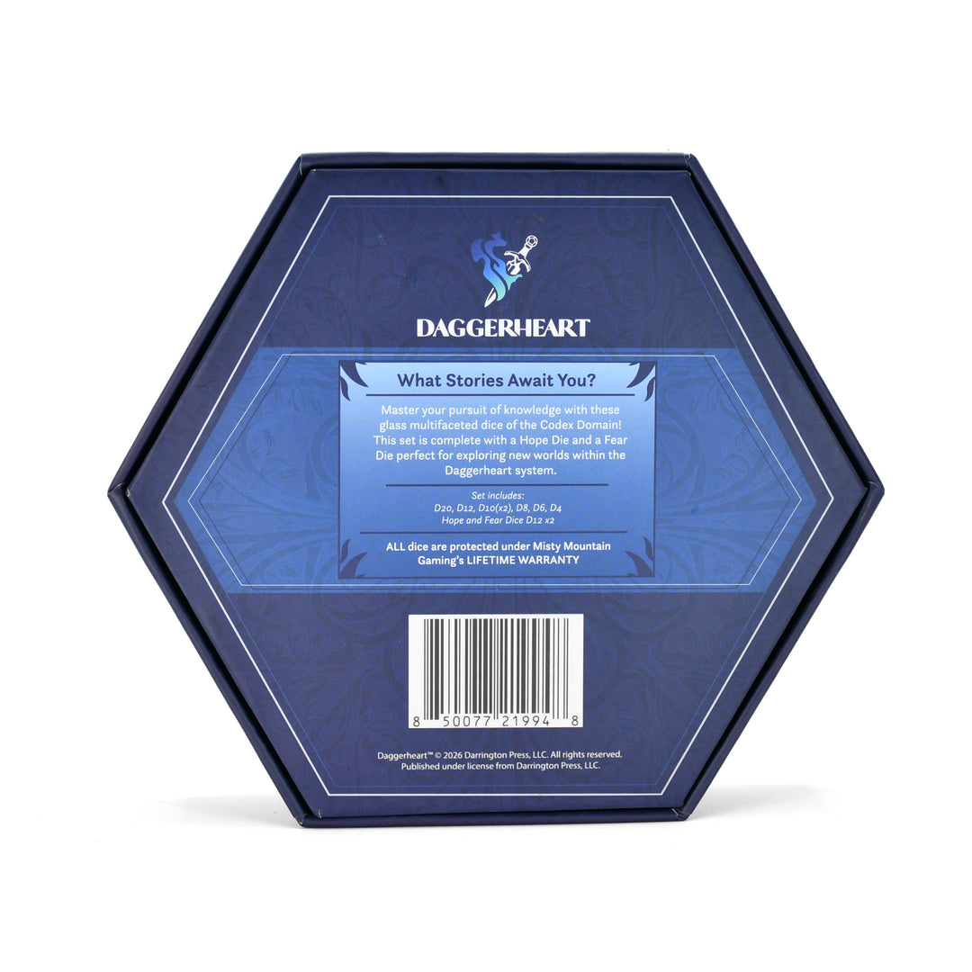 PRE-ORDER || Codex Domain Multifaceted Daggerheart Dice Set