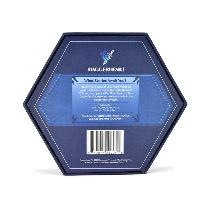 PRE-ORDER || Codex Domain Multifaceted Daggerheart Dice Set