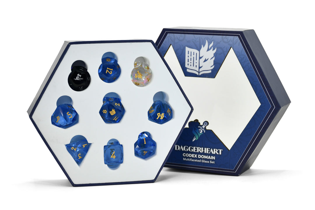 PRE-ORDER || Codex Domain Multifaceted Daggerheart Dice Set