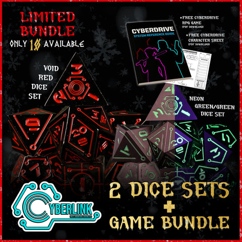 LIMITED BUNDLE | Festive Cyberlink Dice + Game Bundle