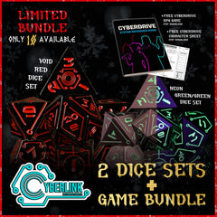 LIMITED BUNDLE | Festive Cyberlink Dice + Game Bundle