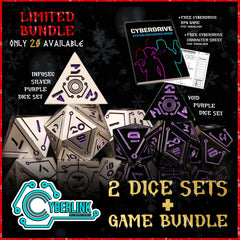 LIMITED BUNDLE | Purple Cyberlink Dice Bundle + Game Bundle