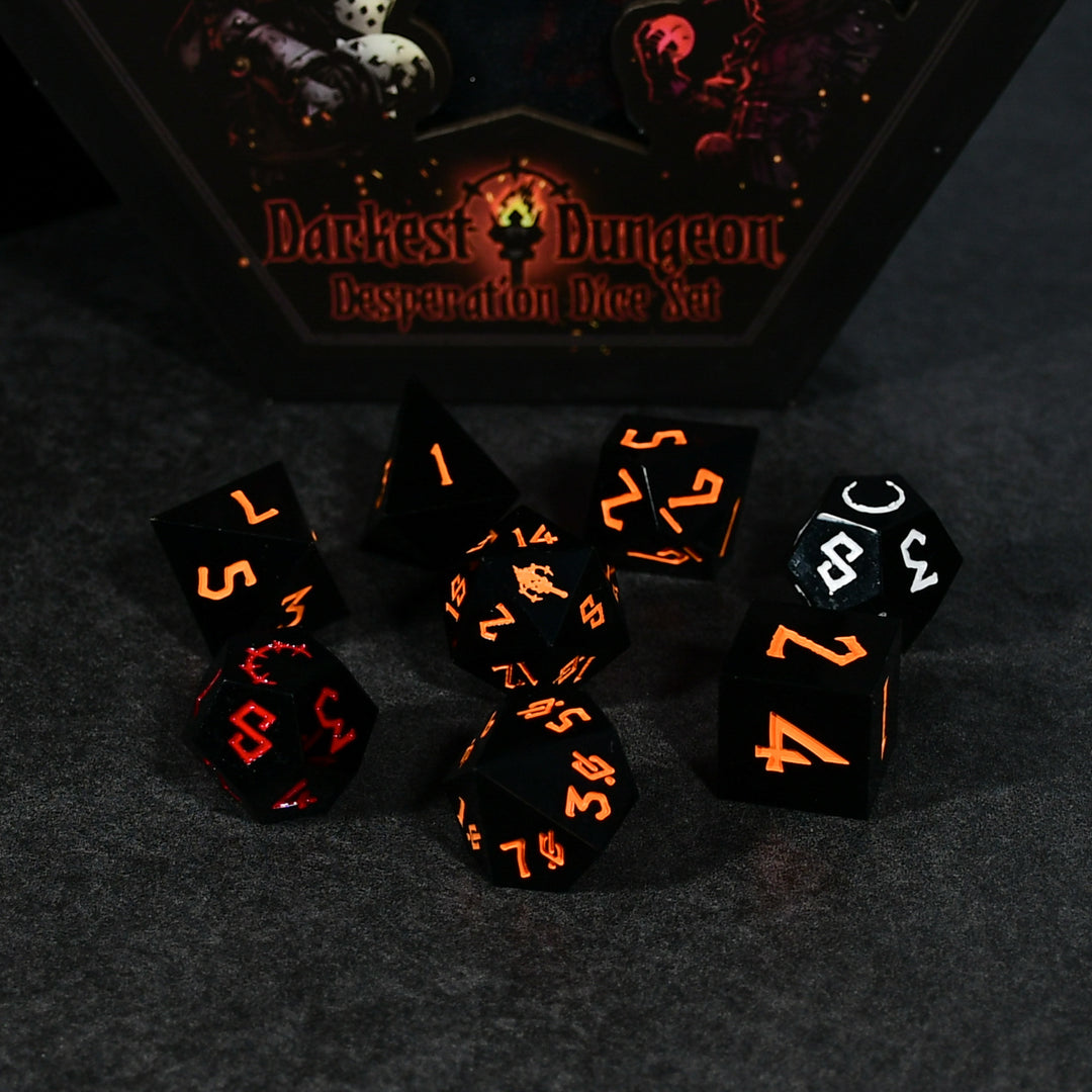PRE-ORDER | Darkest Dungeon Desperation Sharp-Edged Resin Dice Set