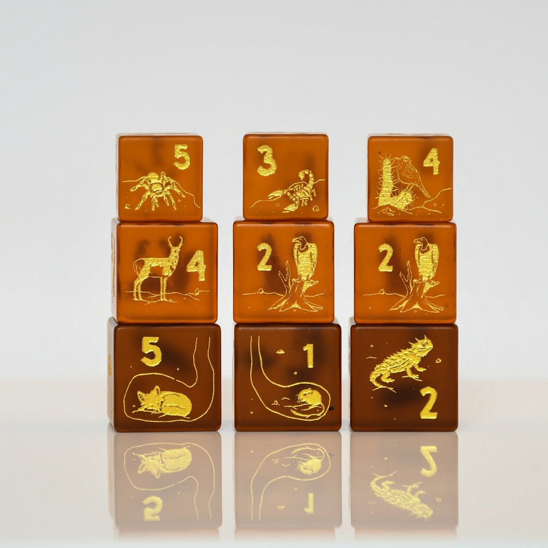 Desert Biome Stackable D6 Dice Set