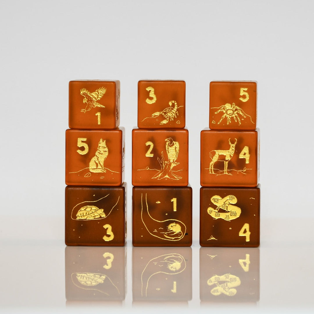 Desert Biome Stackable D6 Dice Set