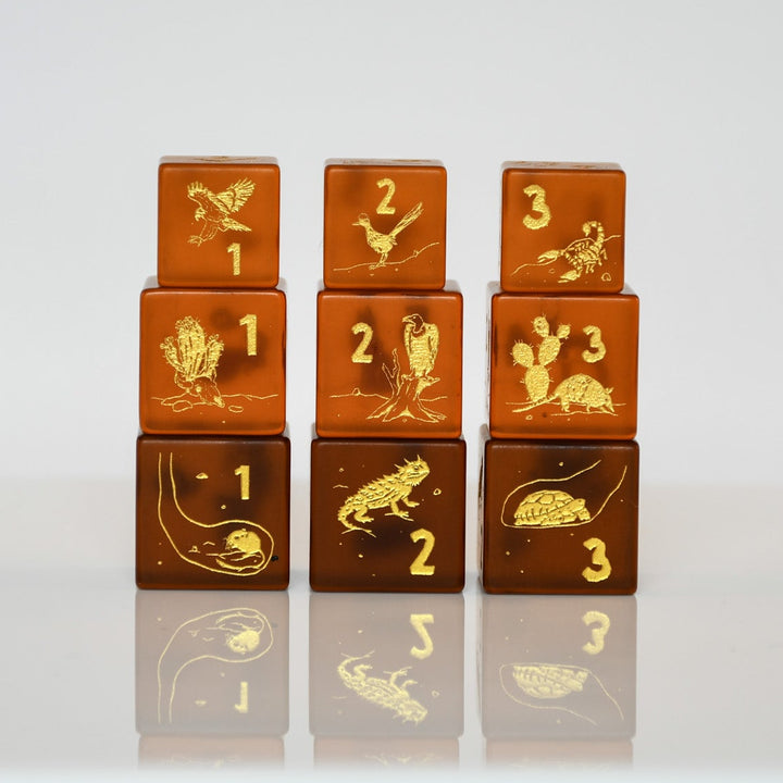 Desert Biome Stackable D6 Dice Set