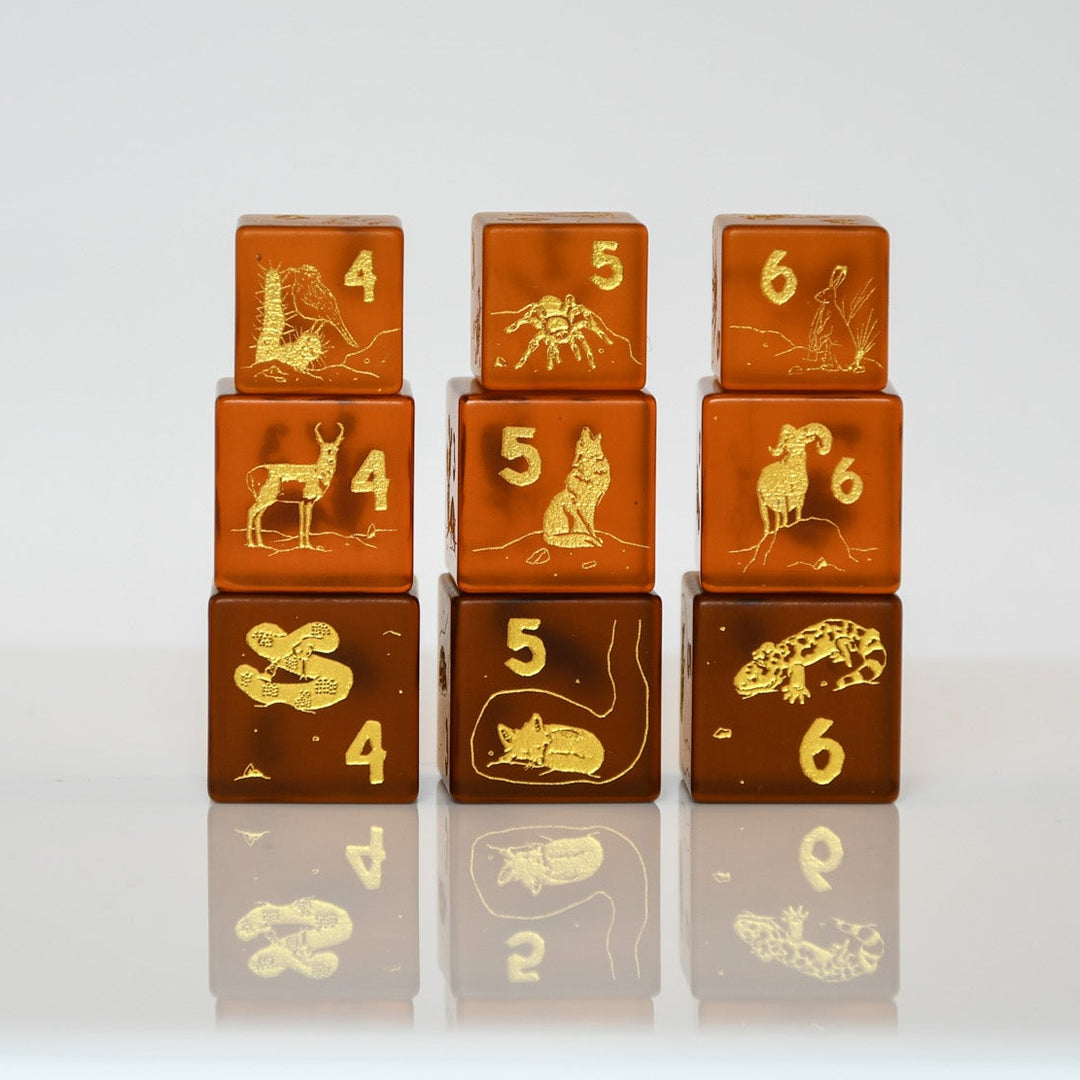 Desert Biome Stackable D6 Dice Set