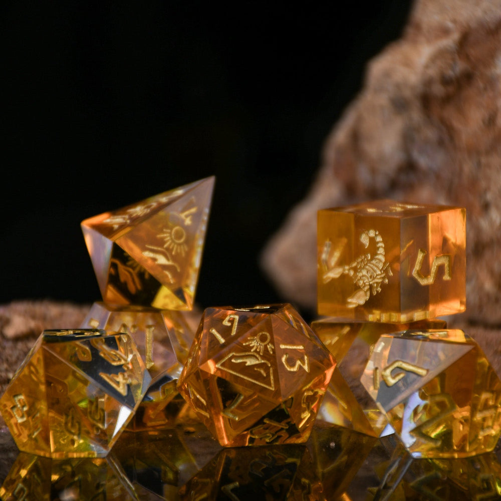 Pre-Order||Desert Ecosystem Sharp-Edged Resin Dice Set