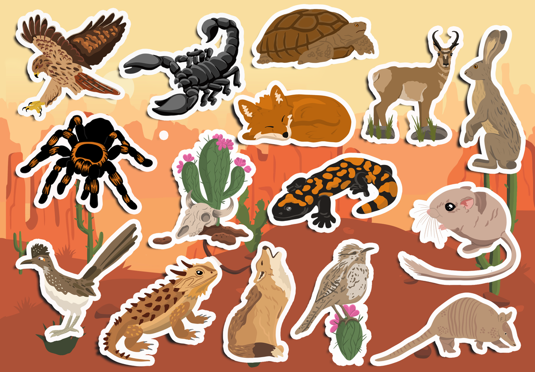 Desert Biome Sticker Pack