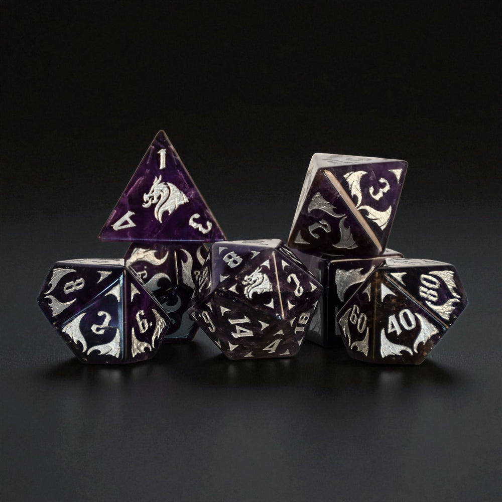 Draconic Amethyst Dice Set