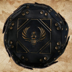 Egyptian Leather Dice Tray - Dice Around the World Collection