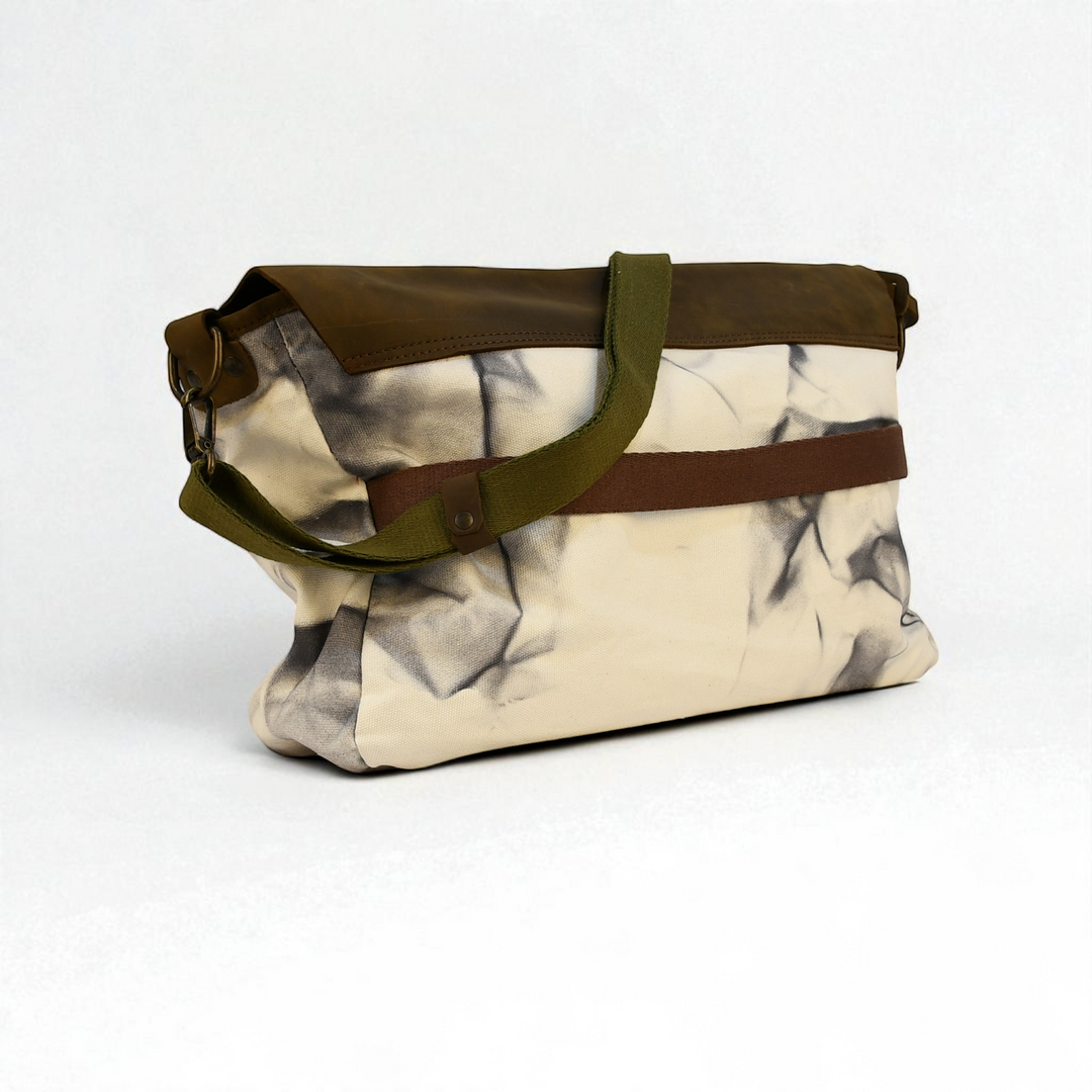 大理石纹帆布笔记本电脑包