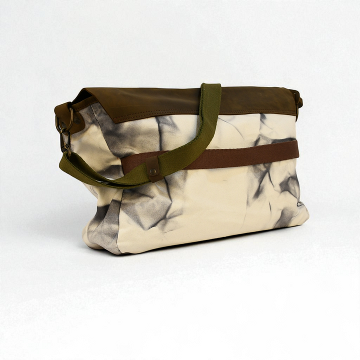 大理石纹帆布笔记本电脑包