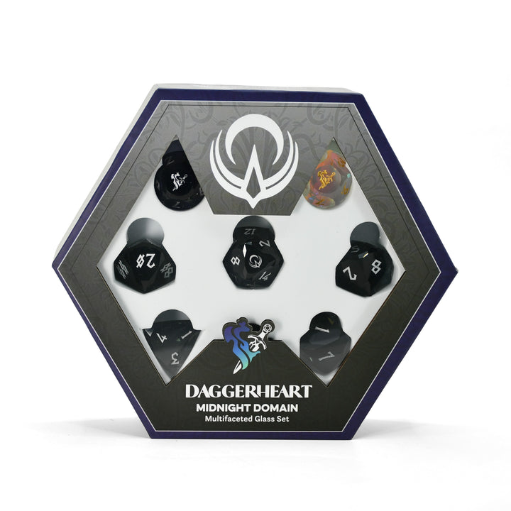 PRE-ORDER || Midnight Domain Multifaceted Daggerheart Dice Set