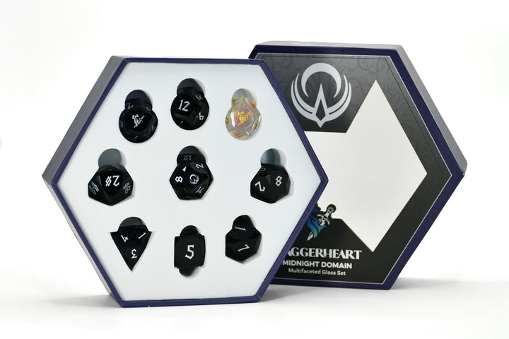 PRE-ORDER || Midnight Domain Multifaceted Daggerheart Dice Set