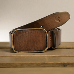 Western Buckle Belt - Brown