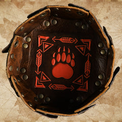 Navajo Leather Dice Tray - Dice Around the World Collection