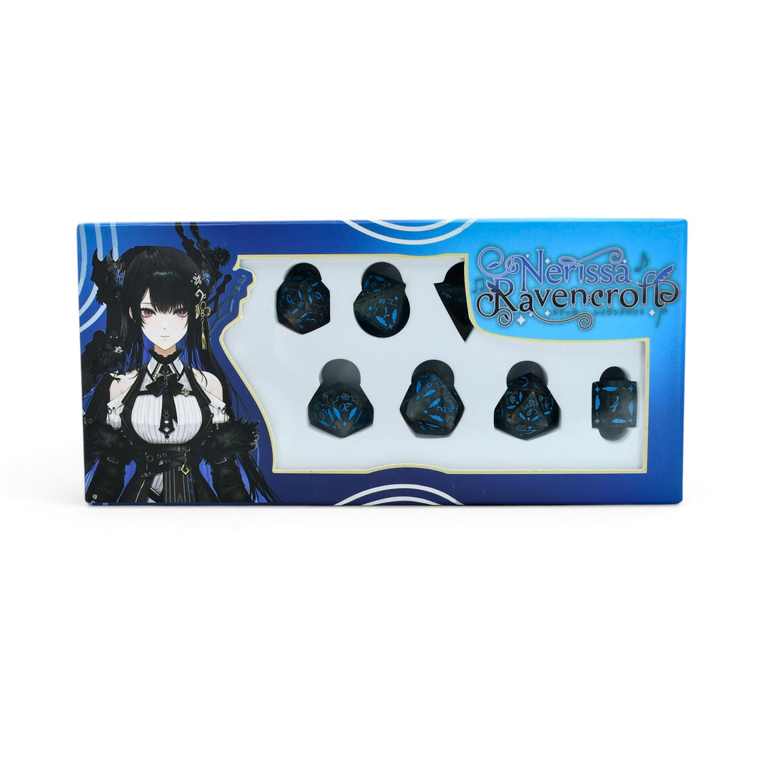 PRE-ORDER | Nerissa Ravencroft Labradorite Gemstone Dice Set | hololive English x MMG Exclusive